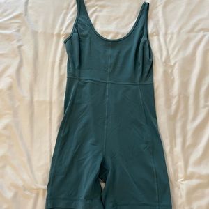 Lululemon Teal Jumpsuit Tank Top Biker Shorts